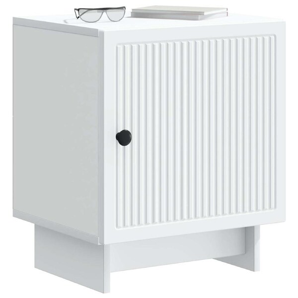 Bedside Cabinet White 43 x 34.5 x 50 cm Engineered Wood vidaXL