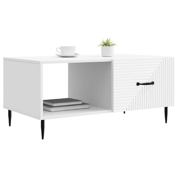 Coffee Table White 90 x 50 x 40 cm Engineered Wood vidaXL