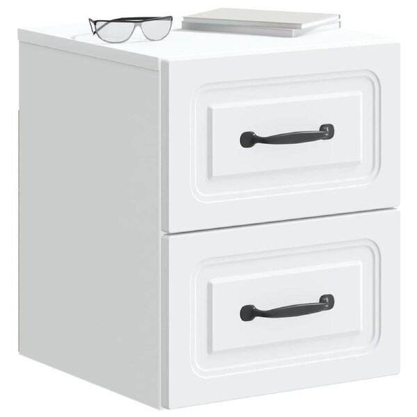 Wall-Mounted Bedside Cabinet White 34.5 x 33 x 40 cm vidaXL