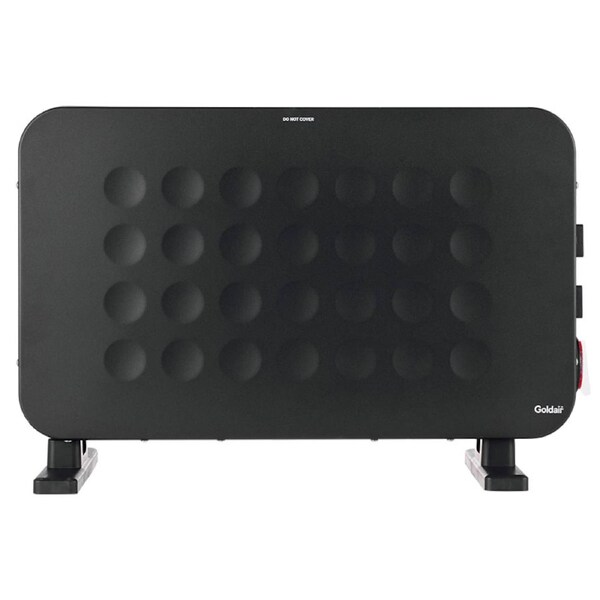 Goldair 2000W Convector Heater with 24-Hour Timer & Turbo Fan - Black