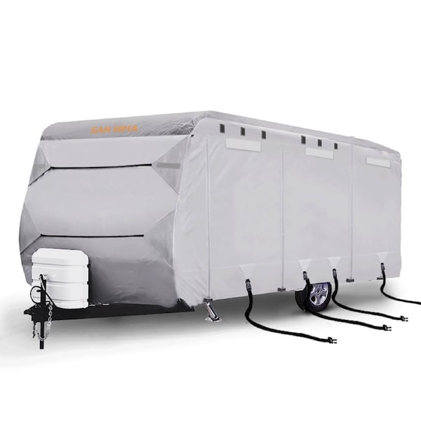 San Hima Caravan Cover Campervan 4 Layer Heavy Duty UV Carry bag Covers 20-22ft