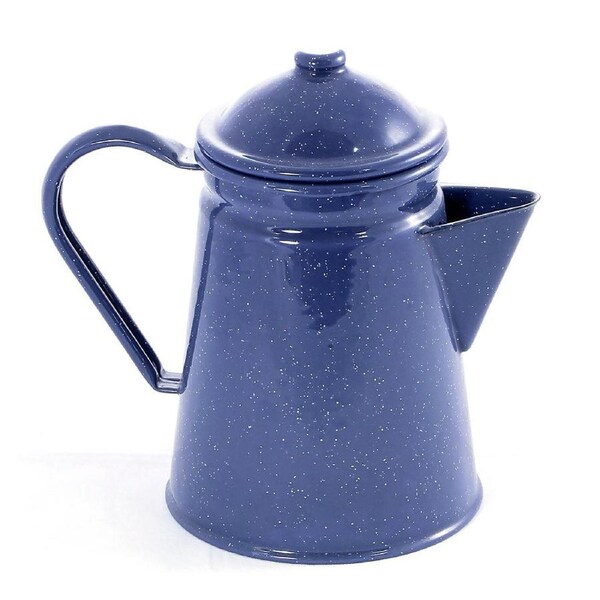 Falcon Coffee Percolator 1.2L Blue & White Speckle