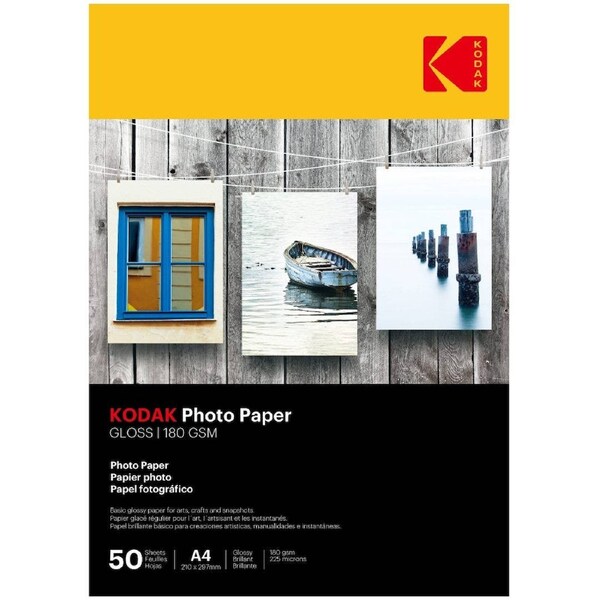 Kodak Photo Paper Gloss 180gsm A4 50 Sheets