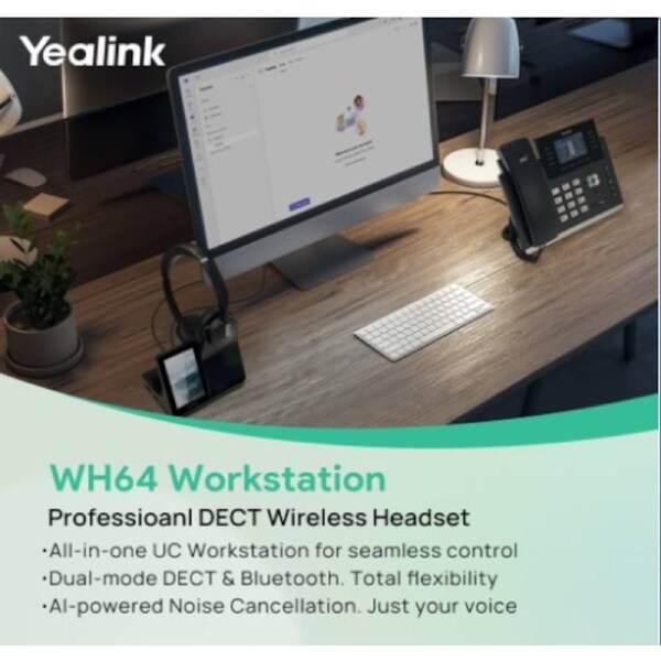 Yealink WH64 Dual Workstation Yealink WH64 Workstation is an industry-leading