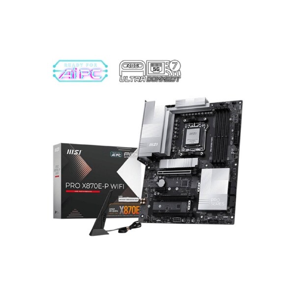 MSI PRO X870E-P WIFI AM5 X870E Ryzen 7000-9000 DDR5-8200+ PCIe5 x16 M.2