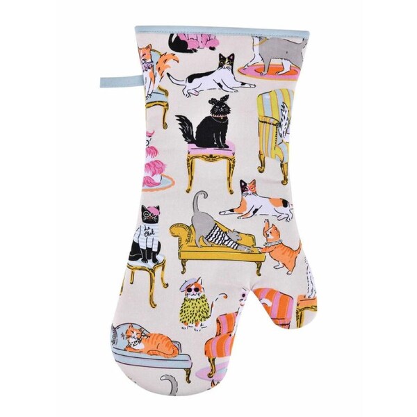 Ulster Weavers Gauntlet Oven Glove Cool Cats - 37 x 20cm