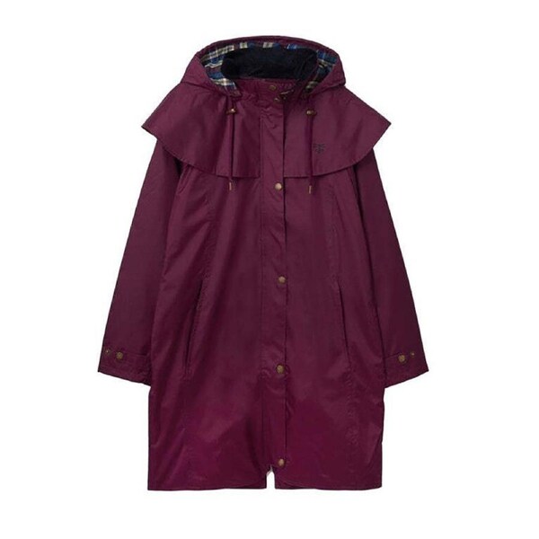 Lighthouse Clothing Size 8 Ladies Outrider Coat 3/4 length plum
