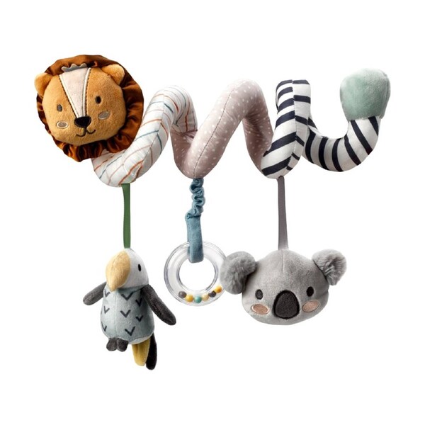 Nuby Animal Adventures Stroller Spiral Toy Squeak & Rattle Multicolour 0m+