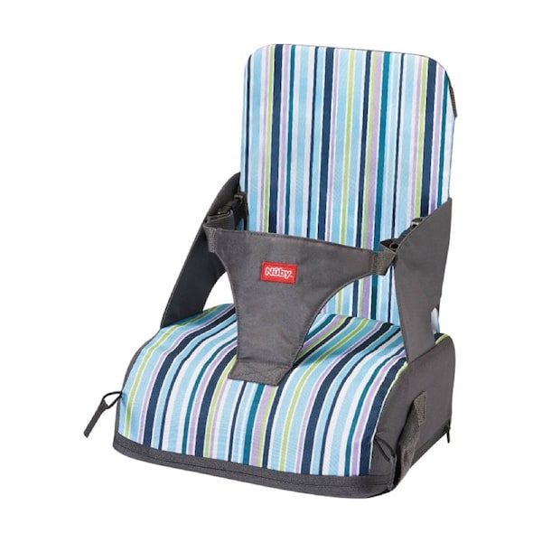 Nuby Fabric Booster Seat Travel Baby Chair Waterproof Multicolour 6m+