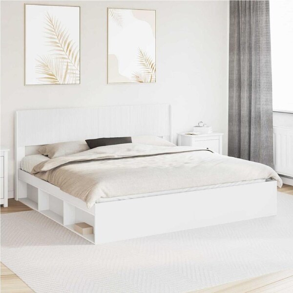 Headboard White Engineered Wood vidaXL