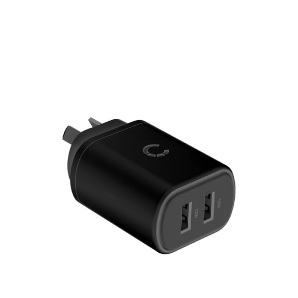 Cygnett 12W USB-A Dual Port Wall Charger PowerPlus