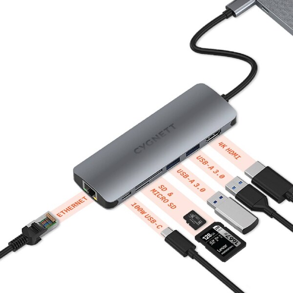 Cygnett 7-in-1 USB-C Hub (Single HDMI) Unite DeskMate
