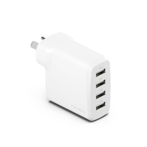 Cygnett 24W Multi Port Wall Charger PowerPlus
