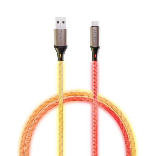 Cygnett USB-C to USB-A Light Up Cable - 1.2M Illuminate