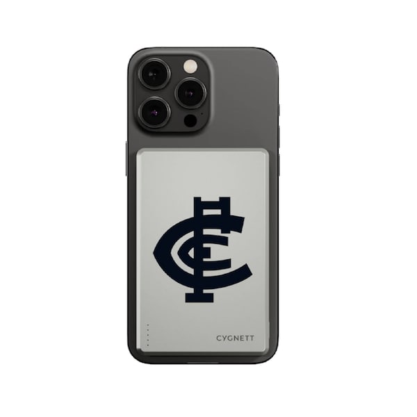 Cygnett 5K Magnetic Wireless Power Bank – AFL Carlton Blues