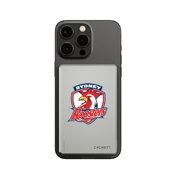 Cygnett Magnetic Wireless Power Bank 5K Sydney Roosters
