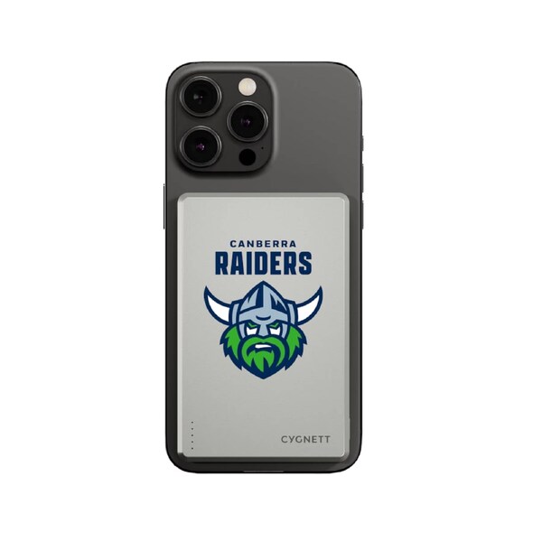 Cygnett Magnetic Wireless Power Bank 5K Canberra Raiders