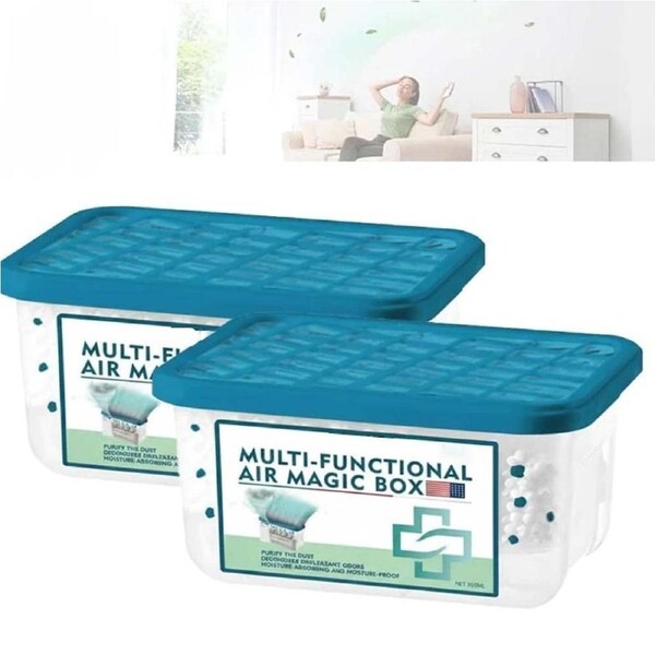2Pcs Air Magic Box-Indoor Air Purification Dust Removal Magic Box, Multi-functional