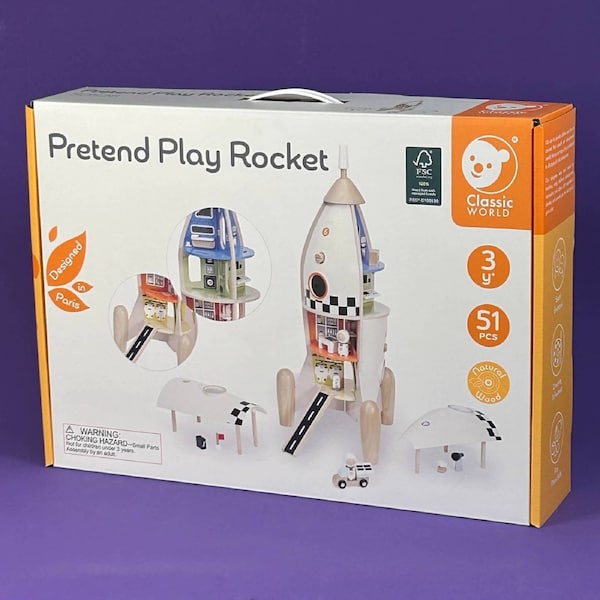 Pretend Play Rocket Classic Wo