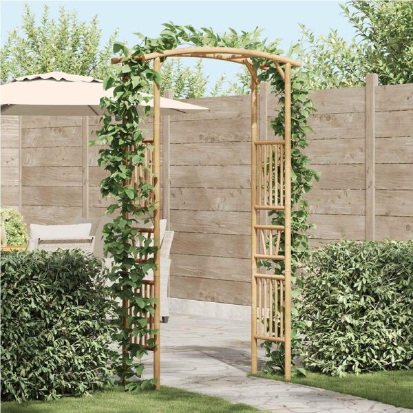 Garden Arch Natural 110 x 40 x 205 cm Bamboo vidaxl