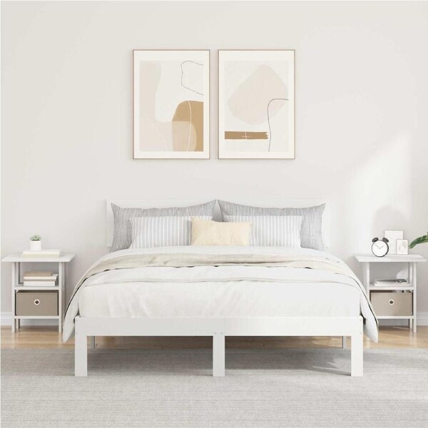 Bedside Table 2 pcs White 41 x 40 x 45 cm Engineered Wood vidaXL vidaXL