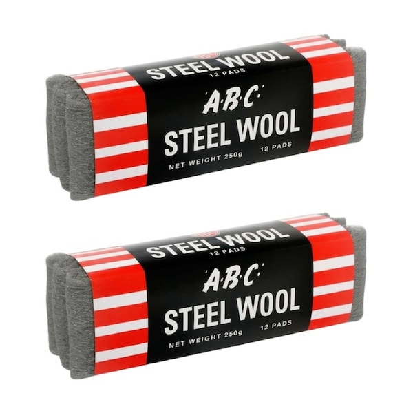 2PK ABC 250g Home Professional Cleaning Steel Wool Sleeves Grade 0000