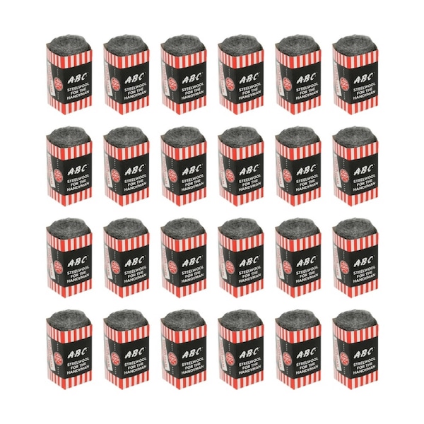 24PK ABC Handyman Home Professional Cleaning Steel Wool Refill Grade 0