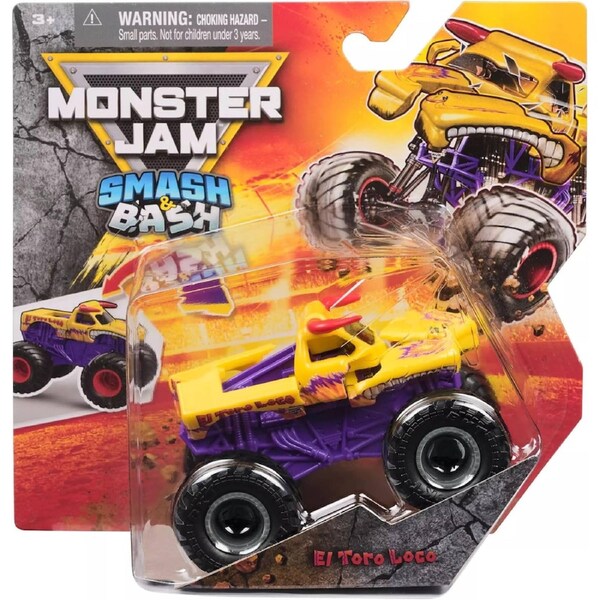 Monster Jam Smash and Bash Series 3 El Toro Loco 1:64 Scale