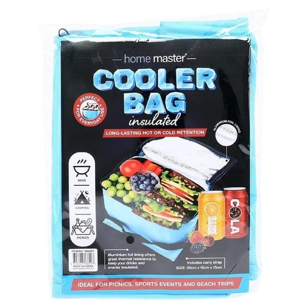 OzOffer Insulated Cooler Bag with Carry Strap 20cm x 15cm x 13cm