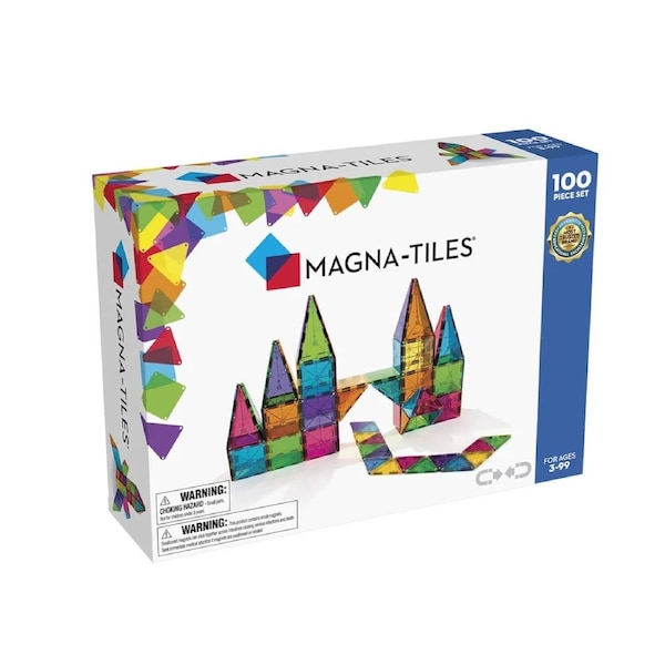 MAGNA-TILES Classic 100 Piece Magnetic Construction Set