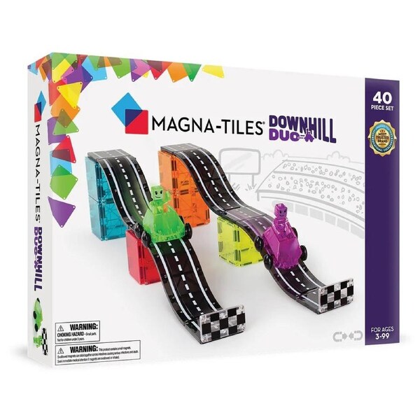 MAGNA-TILES Downhill Duo 40 Piece Magnetic Construction Set