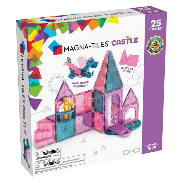 MAGNA-TILES Castle 25 Piece Magnetic Construction Set