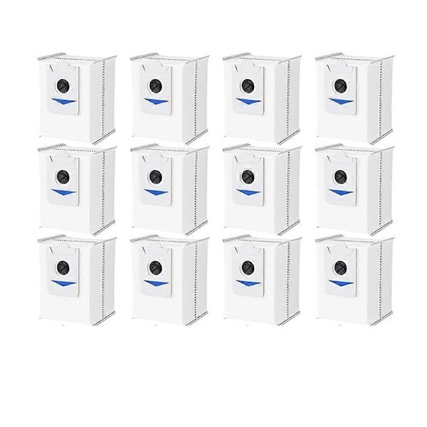 12 Pcs Dust Bags for Ecovacs Deebot X5 Pro/X5 Omni X2/X2 Omni/X2 Pro Sweeper Accessories Replacement Trash Bags