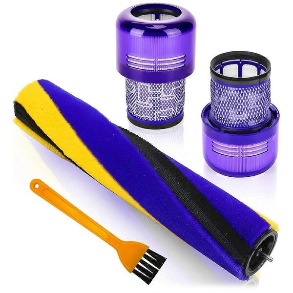 Brush Roller and Filter for V15 Detect/V15 Detect Plus Vacuum Cleaner, Replacements Parts 970013-02 & 971634-01