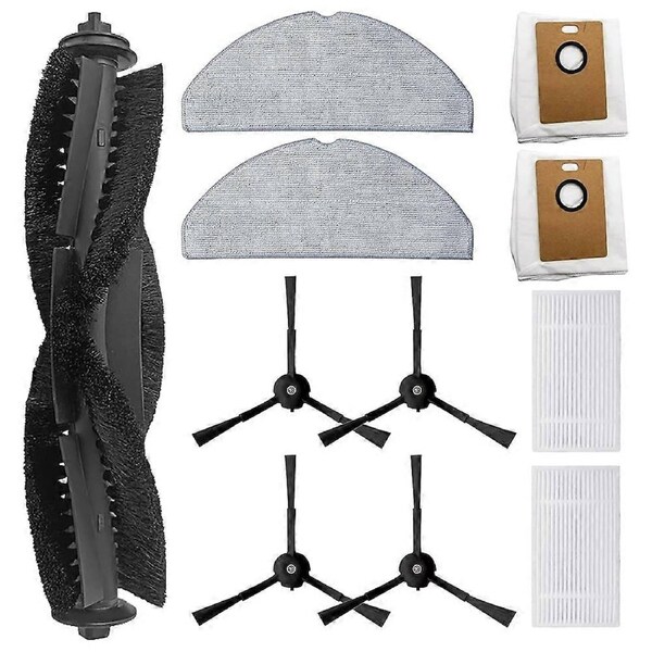 11PCS for Tapo RV30 Max Plus / RV20 Max Plus Vacuum Cleaner Parts Main Side Brush Filters Mop Cloth Dust Bags