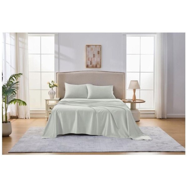 Grosvenor House 500TC Egyptian Cotton Sheet Set W/ Pillowcase Queen Taupe