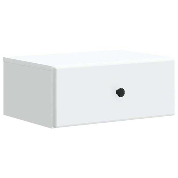 Wall-Mounted Bedside Cabinet White 49 x 34.5 x 20 cm vidaXL