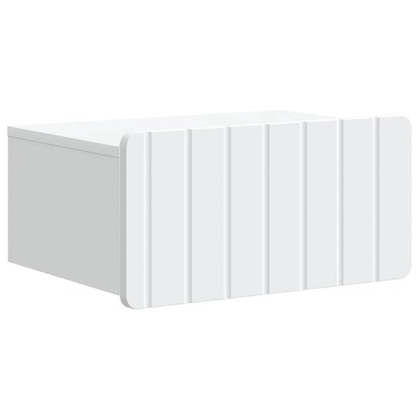 Wall-Mounted Bedside Cabinet White 49 x 34.5 x 24 cm vidaXL