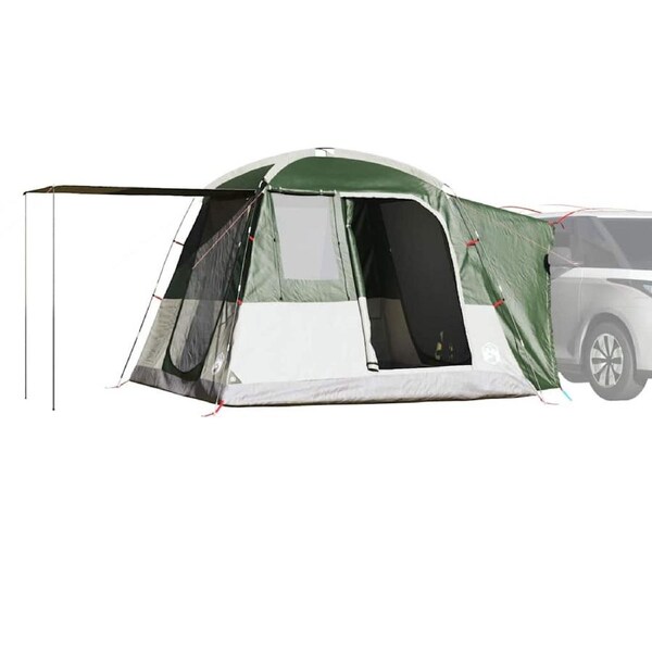 Car Tent 4-Person Green Waterproof vidaXL