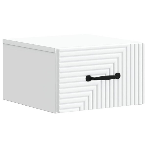 Wall-Mounted Bedside Cabinet White 34.5 x 33 x 20 cm vidaXL
