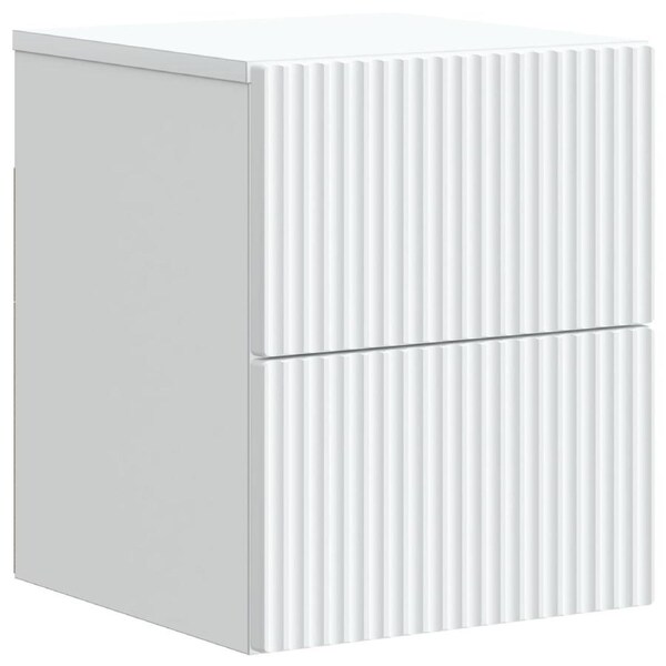 Wall-Mounted Bedside Cabinet White 33 x 34.5 x 40 cm vidaXL