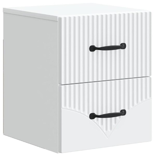 Wall-Mounted Bedside Cabinet White 34.5 x 33 x 40 cm vidaXL