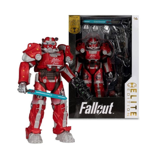 McFarlane Fallout 76 Nuka Cola T-60 Elite Edition Gold Label 7 inch Figure