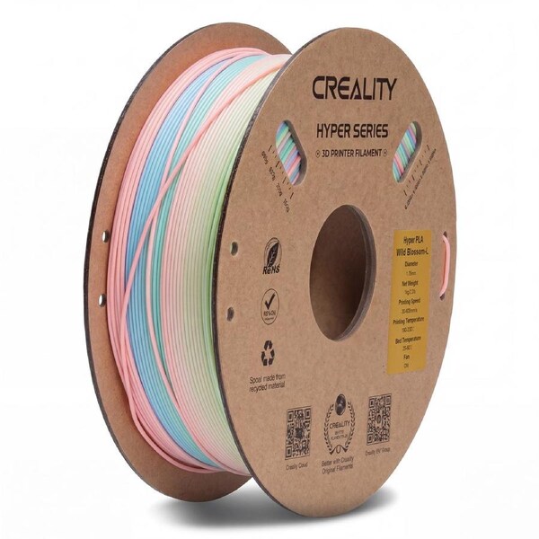 Creality Hyper Rainbow PLA 3D Printer Filament High Precision - Wild Blossom