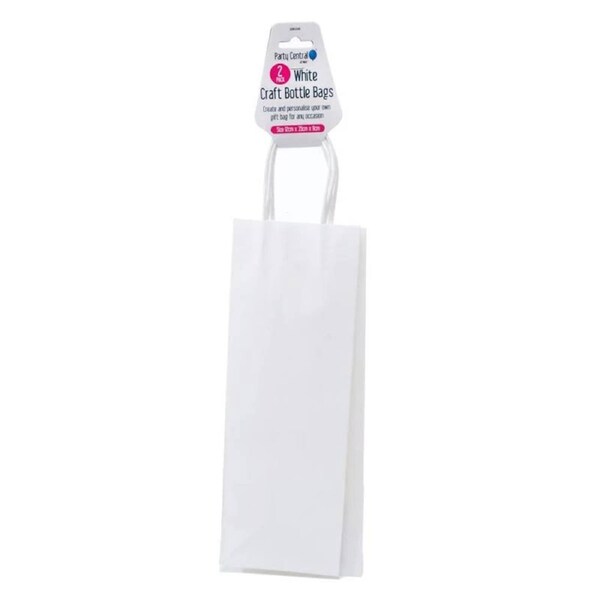 OzOffer Craft Bottle Bags White 12cm x 35cm x 9cm 2pk
