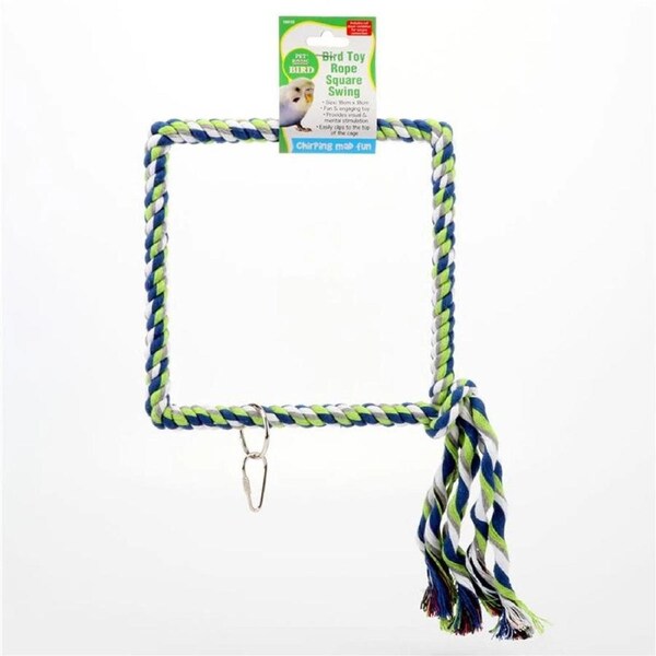 OzOffer Bird Cage Perch Toy Cotton Rope Swing Hanging Chewing Cockatiel Budgie Parrot AU