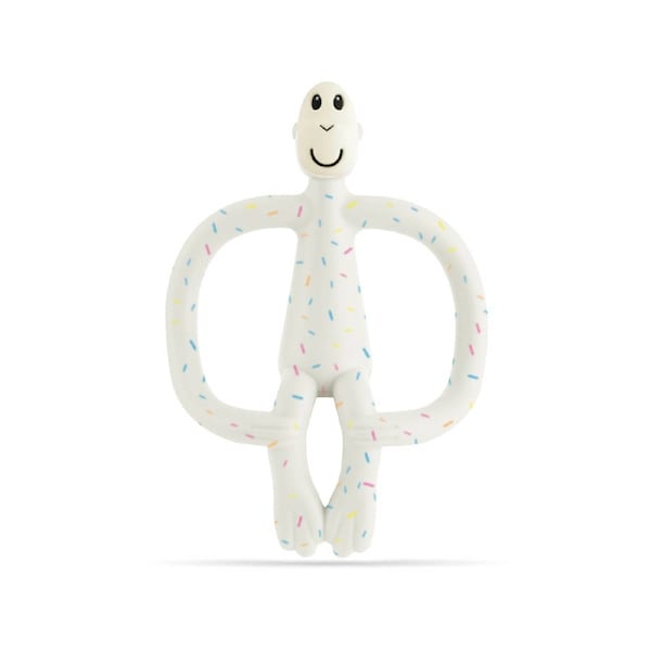 Matchstick Monkey Teething Toy and Gel Applicator - Confetti Cream