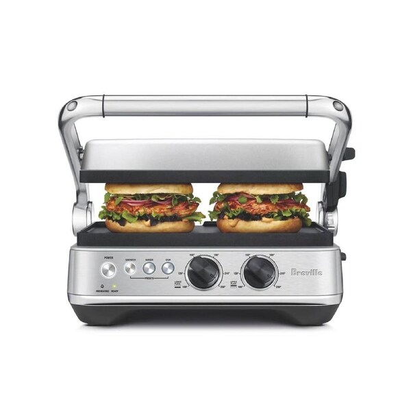 Breville Brushed The Sear & Press Grill - Stainless Steel ALL