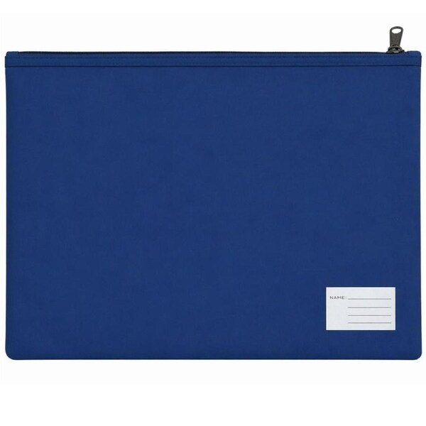 Leuts Jumbo Pencil Case Zip Large Capacity Pen Pouch Compartments - Royal Blue