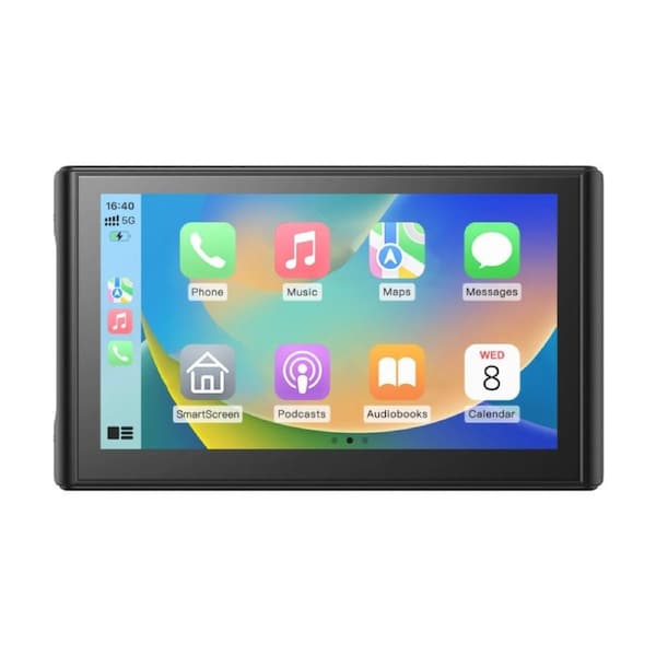 Laser CarPlay Android Auto Voice Control With Dual Camera 7 Inch Black